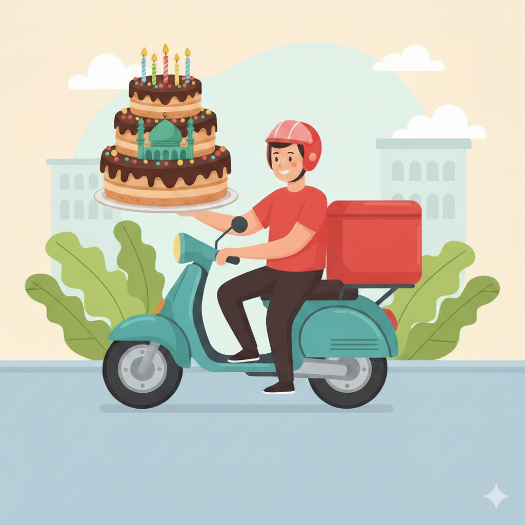 سفارش کیک تولد در قم با تحویل رایگان