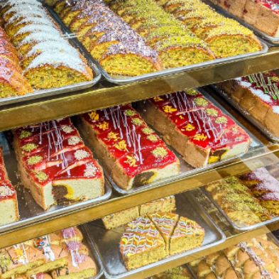 ویترین شیرینی خشک