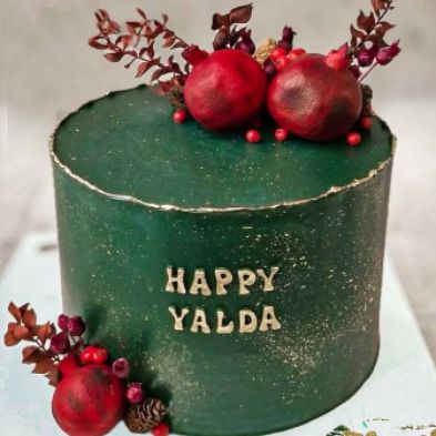 کیک ویترینی یلدایی