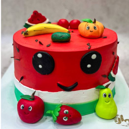 کیک ویترینی یلدایی